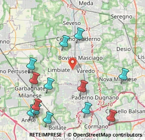 Mappa Limbiate, 20812 Limbiate MB, Italia (5.07231)