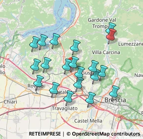 Mappa Via Cav. di Vittorio Veneto, 25050 Rodengo-Saiano BS, Italia (6.622)