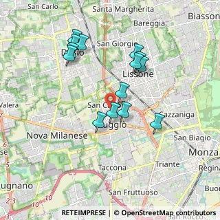 Mappa Via Trento, 20835 Muggiò MB, Italia (1.72714)