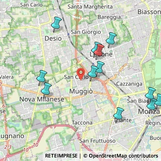Mappa Via Trento, 20835 Muggiò MB, Italia (2.40333)