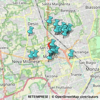 Mappa Via Trento, 20835 Muggiò MB, Italia (1.4115)