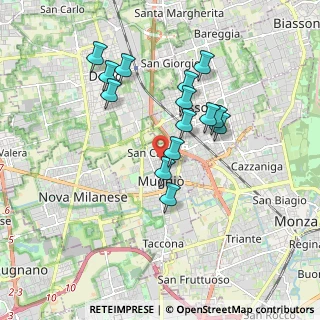Mappa Via Trento, 20835 Muggiò MB, Italia (1.60643)