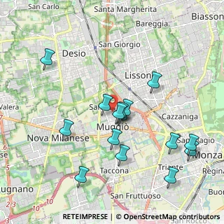 Mappa Via Trento, 20835 Muggiò MB, Italia (1.964)