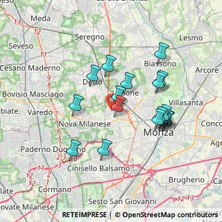 Mappa Via Trento, 20835 Muggiò MB, Italia (3.34778)