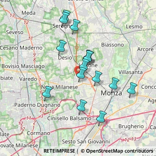 Mappa Via Trento, 20835 Muggiò MB, Italia (3.478)
