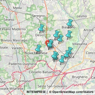 Mappa Via Trento, 20835 Muggiò MB, Italia (2.78154)