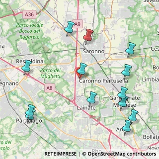 Mappa Via Dante Alighieri, 21040 Origgio VA, Italia (5.27)
