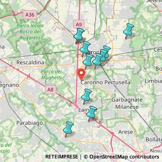 Mappa 21040 Origgio VA, Italia (3.51455)