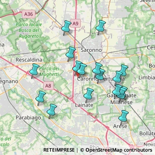Mappa 21040 Origgio VA, Italia (3.96294)