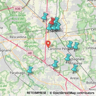 Mappa Via Dante Alighieri, 21040 Origgio VA, Italia (4.10538)