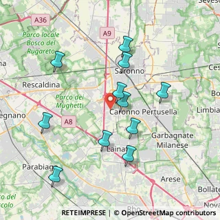 Mappa 21040 Origgio VA, Italia (3.78545)