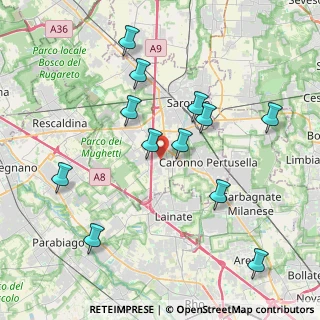 Mappa 21040 Origgio VA, Italia (4.09917)