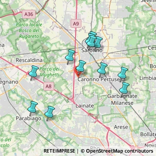 Mappa 21040 Origgio VA, Italia (3.80333)