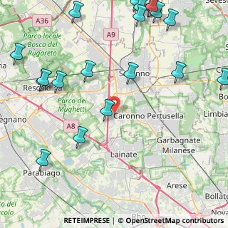 Mappa 21040 Origgio VA, Italia (6.1125)