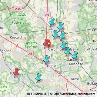 Mappa 21040 Origgio VA, Italia (3.65091)