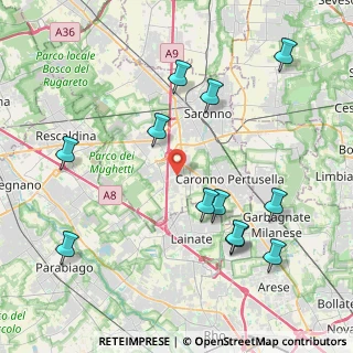 Mappa Via Dante Alighieri, 21040 Origgio VA, Italia (4.59583)