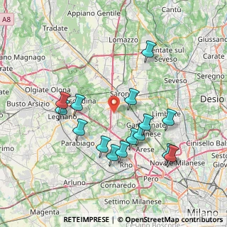 Mappa Via Dante Alighieri, 21040 Origgio VA, Italia (7.464)