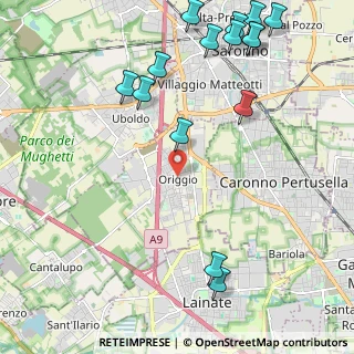Mappa Via Dante Alighieri, 21040 Origgio VA, Italia (2.81533)