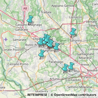 Mappa Via Talisio Tirinnanzi, 20025 Legnano MI, Italia (4.84917)