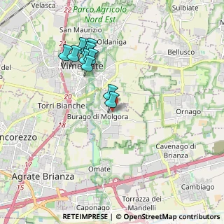 Mappa Via F. Turati, 20875 Burago di Molgora MB, Italia (1.78727)