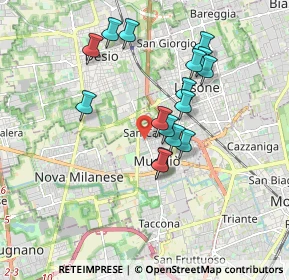Mappa Via Pastrengo, 20835 Muggiò MB, Italia (1.58438)