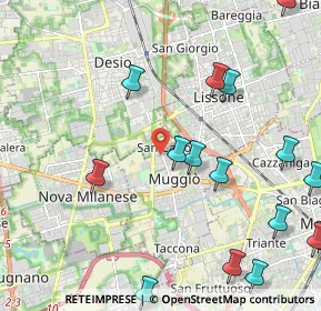 Mappa Via Pastrengo, 20835 Muggiò MB, Italia (2.68867)