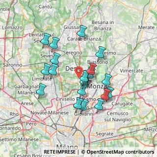 Mappa Via Pastrengo, 20835 Muggiò MB, Italia (6.14)