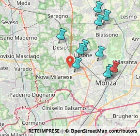 Mappa Via Pastrengo, 20835 Muggiò MB, Italia (3.69364)