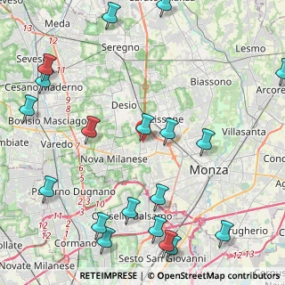 Mappa Via Pastrengo, 20835 Muggiò MB, Italia (6.017)