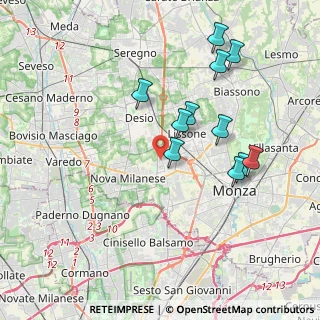 Mappa Via Pastrengo, 20835 Muggiò MB, Italia (3.69364)