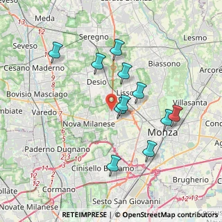 Mappa Via Pastrengo, 20835 Muggiò MB, Italia (3.42)
