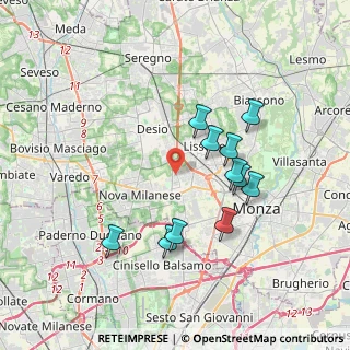 Mappa Via Pastrengo, 20835 Muggiò MB, Italia (3.37)