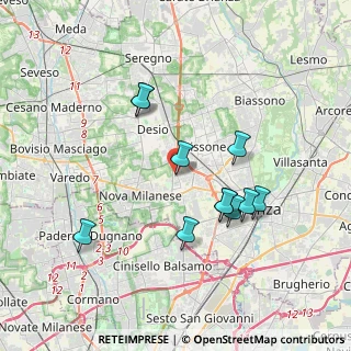 Mappa Via Pastrengo, 20835 Muggiò MB, Italia (3.43091)