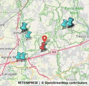 Mappa Via Nobili, 20876 Ornago MB, Italia (4.20786)