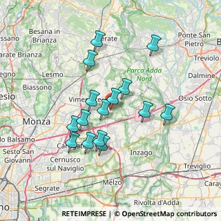 Mappa Via Nobili, 20876 Ornago MB, Italia (6.192)
