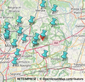 Mappa Via Nobili, 20876 Ornago MB, Italia (9.1055)
