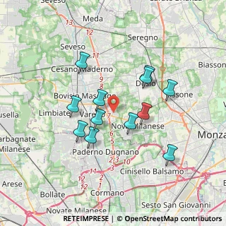 Mappa Via Redipuglia, 20814 Varedo MB, Italia (3.10583)