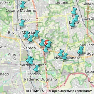 Mappa Via Redipuglia, 20814 Varedo MB, Italia (2.24778)