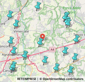 Mappa Via Eroi, 20876 Ornago MB, Italia (5.76105)