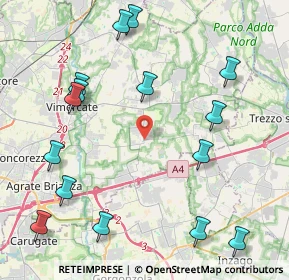 Mappa Via Eroi, 20876 Ornago MB, Italia (5.14067)