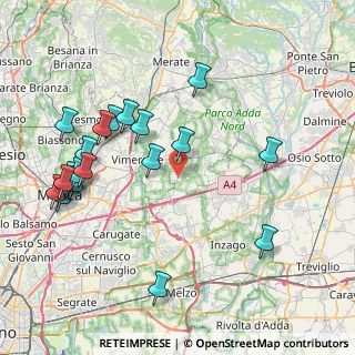 Mappa Via Eroi, 20060 Ornago MB, Italia (9.106)