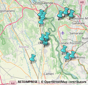 Mappa 28047 Oleggio NO, Italia (7.70889)