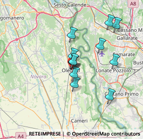 Mappa 28047 Oleggio NO, Italia (5.41167)