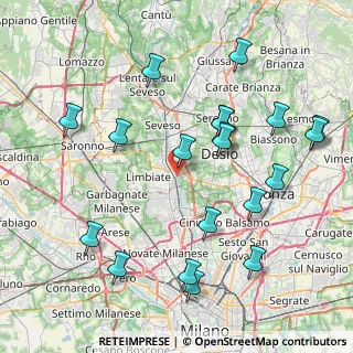 Mappa Vicolo Corte Seveso, 20814 Varedo MB, Italia (8.972)