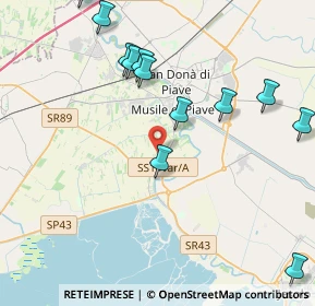 Mappa Via Fossanuova, 30024 Musile di Piave VE, Italia (5.01077)