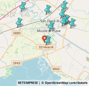 Mappa Via Fossanuova, 30024 Musile di Piave VE, Italia (4.54818)