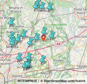 Mappa SP176, 20876 Ornago MB, Italia (9.41)