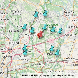 Mappa Via Carlo Alberto Dalla Chiesa, 20876 Ornago MB, Italia (6.98846)