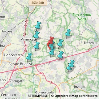 Mappa SP176, 20876 Ornago MB, Italia (2.79583)