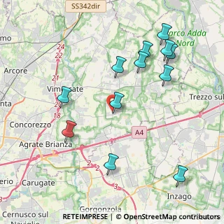 Mappa Via Carlo Alberto Dalla Chiesa, 20876 Ornago MB, Italia (4.40667)